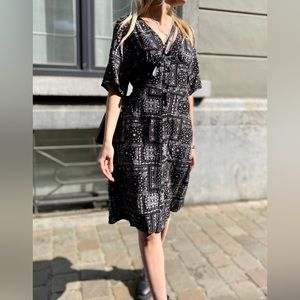 NEW Just Female - Miracle Dress in Black Paisley